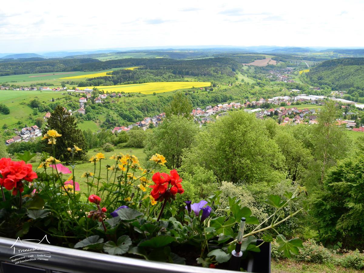 Die Triniushuette "Thueringens Schoenste Aussicht" Rauenstein エクステリア 写真