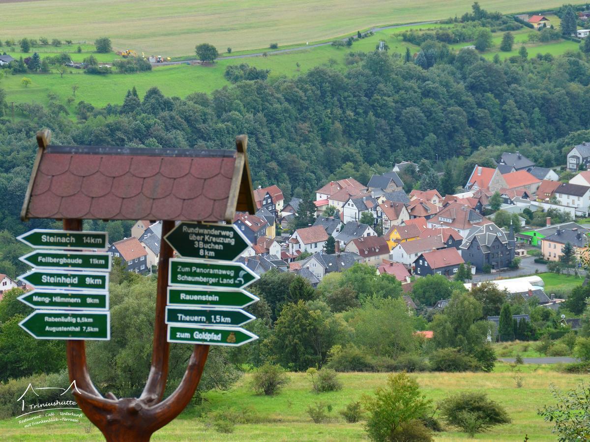 Die Triniushuette "Thueringens Schoenste Aussicht" Rauenstein エクステリア 写真