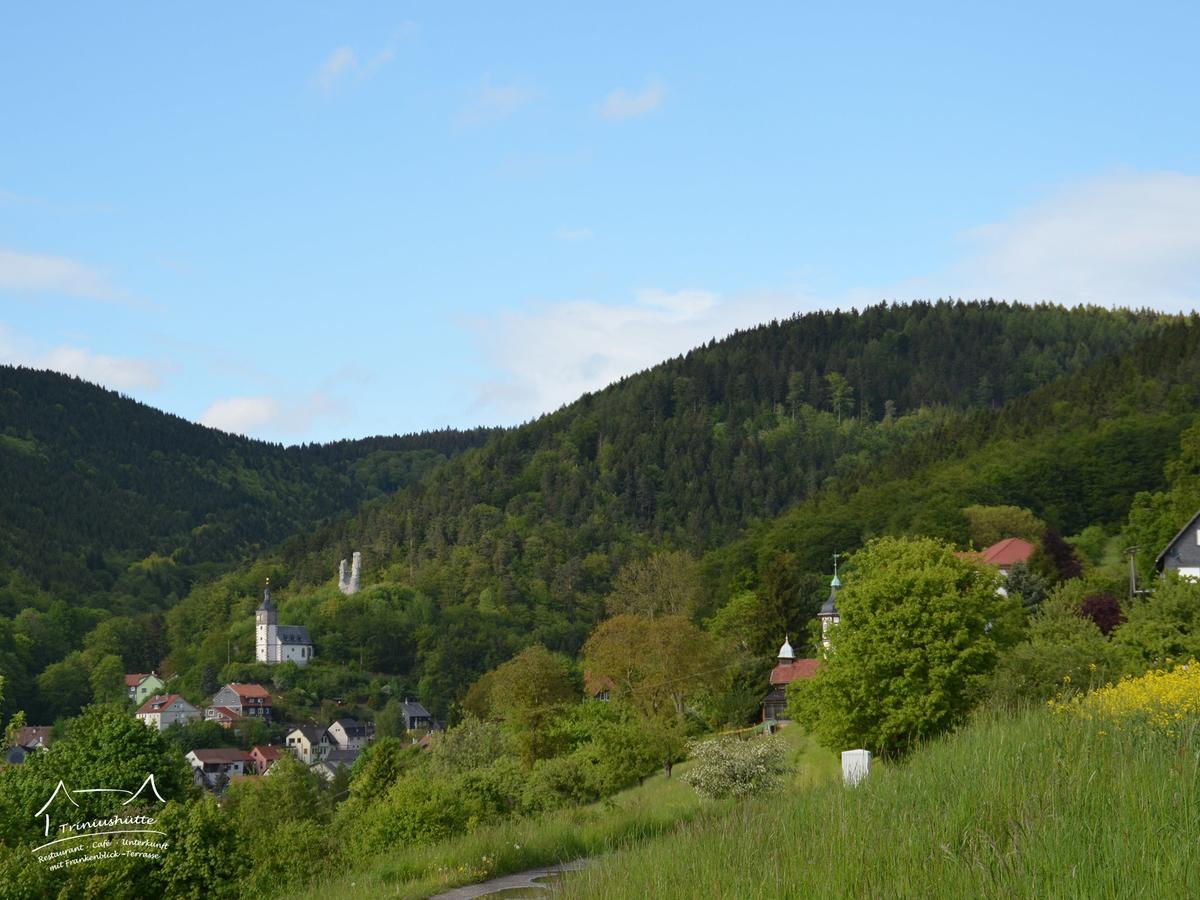 Die Triniushuette "Thueringens Schoenste Aussicht" Rauenstein エクステリア 写真