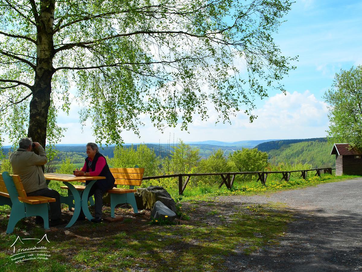 Die Triniushuette "Thueringens Schoenste Aussicht" Rauenstein エクステリア 写真