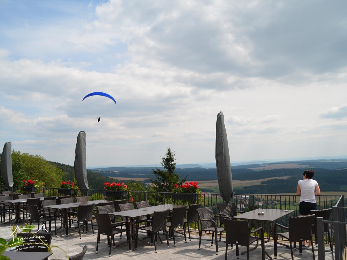 Die Triniushuette "Thueringens Schoenste Aussicht" Rauenstein エクステリア 写真