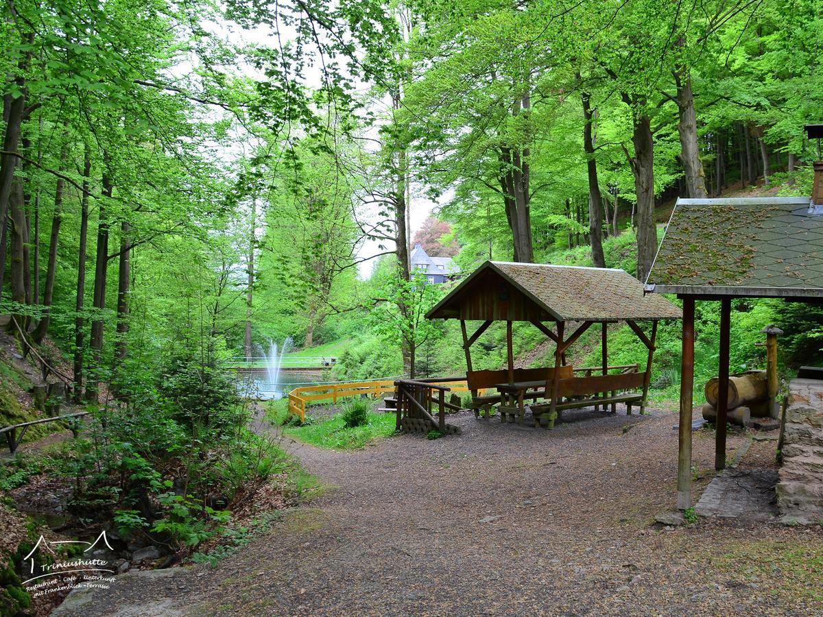 Die Triniushuette "Thueringens Schoenste Aussicht" Rauenstein エクステリア 写真