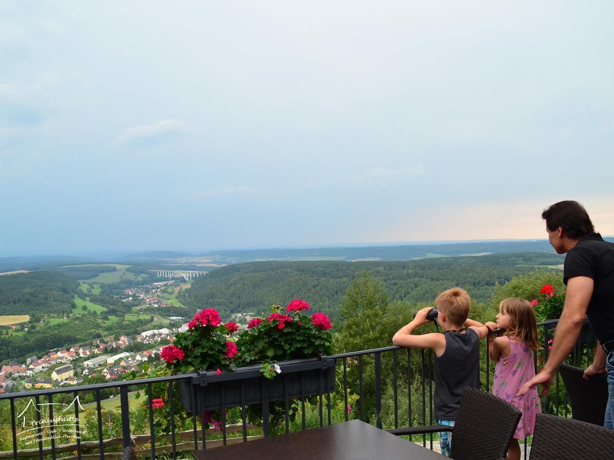 Die Triniushuette "Thueringens Schoenste Aussicht" Rauenstein エクステリア 写真