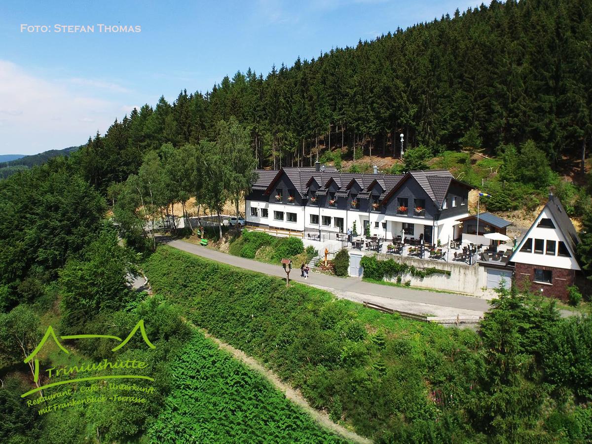 Die Triniushuette "Thueringens Schoenste Aussicht" Rauenstein エクステリア 写真